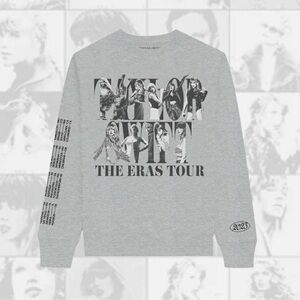 Taylor Swift Gray Graphic Crewneck Sweater